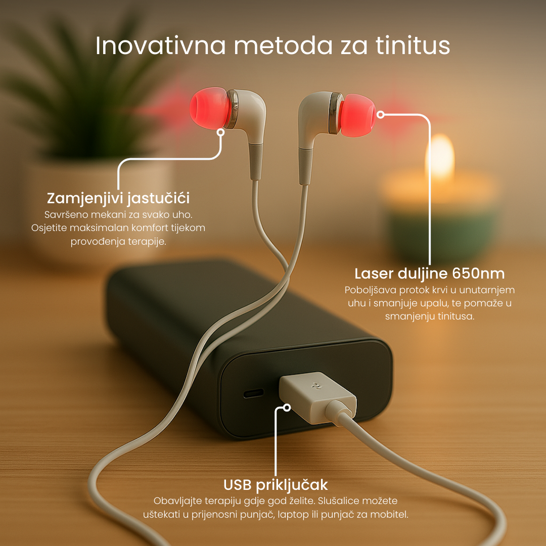 LLLT Laserske slušalice za tinitus